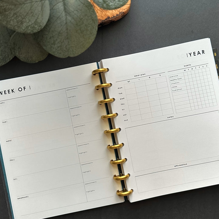 Undated Weekly Planner