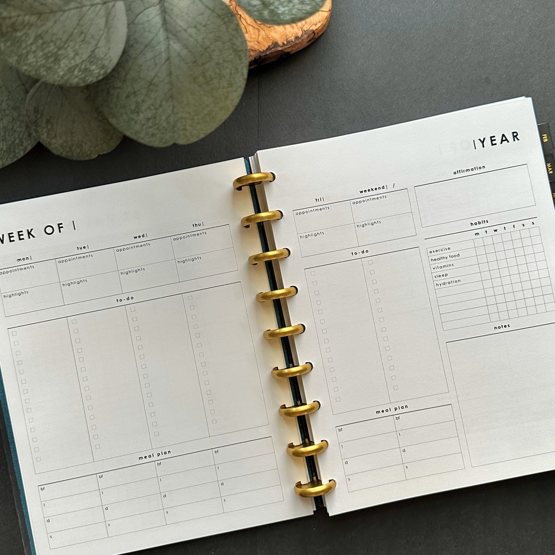 Undated Weekly Planner