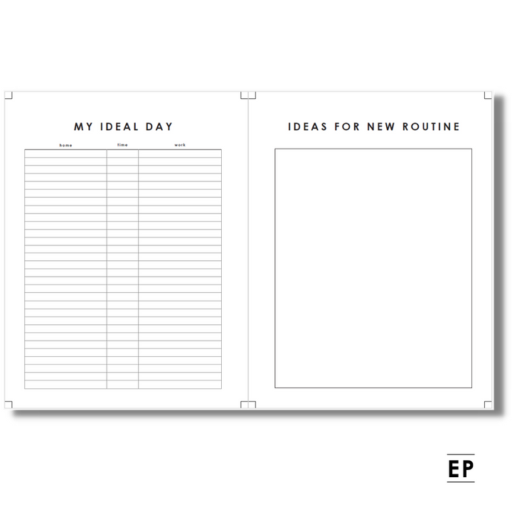 Ideal Day Planning Spread - Free Planner Printable