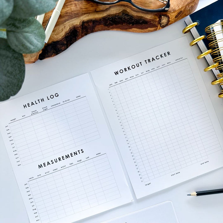 Workout Tracker and Health Log - Free Planner Printable