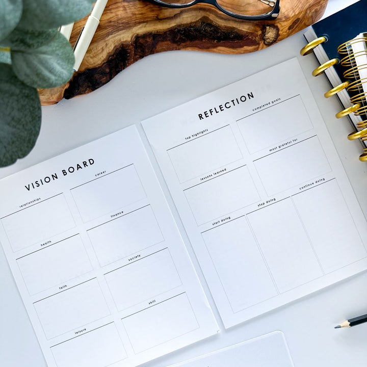 Vision Board and Reflection - Free Planner Printable