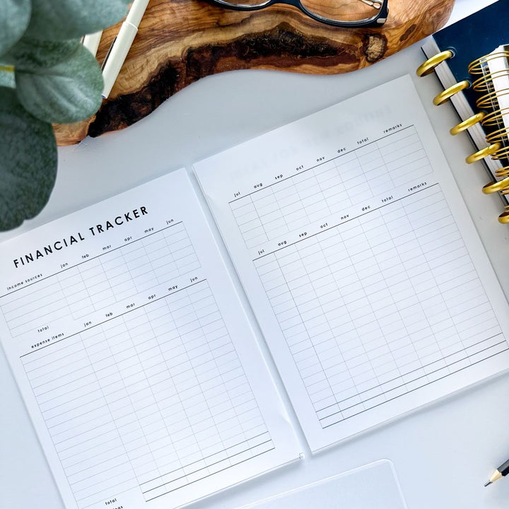 Financial Tracking Spread - Free Planner Printable